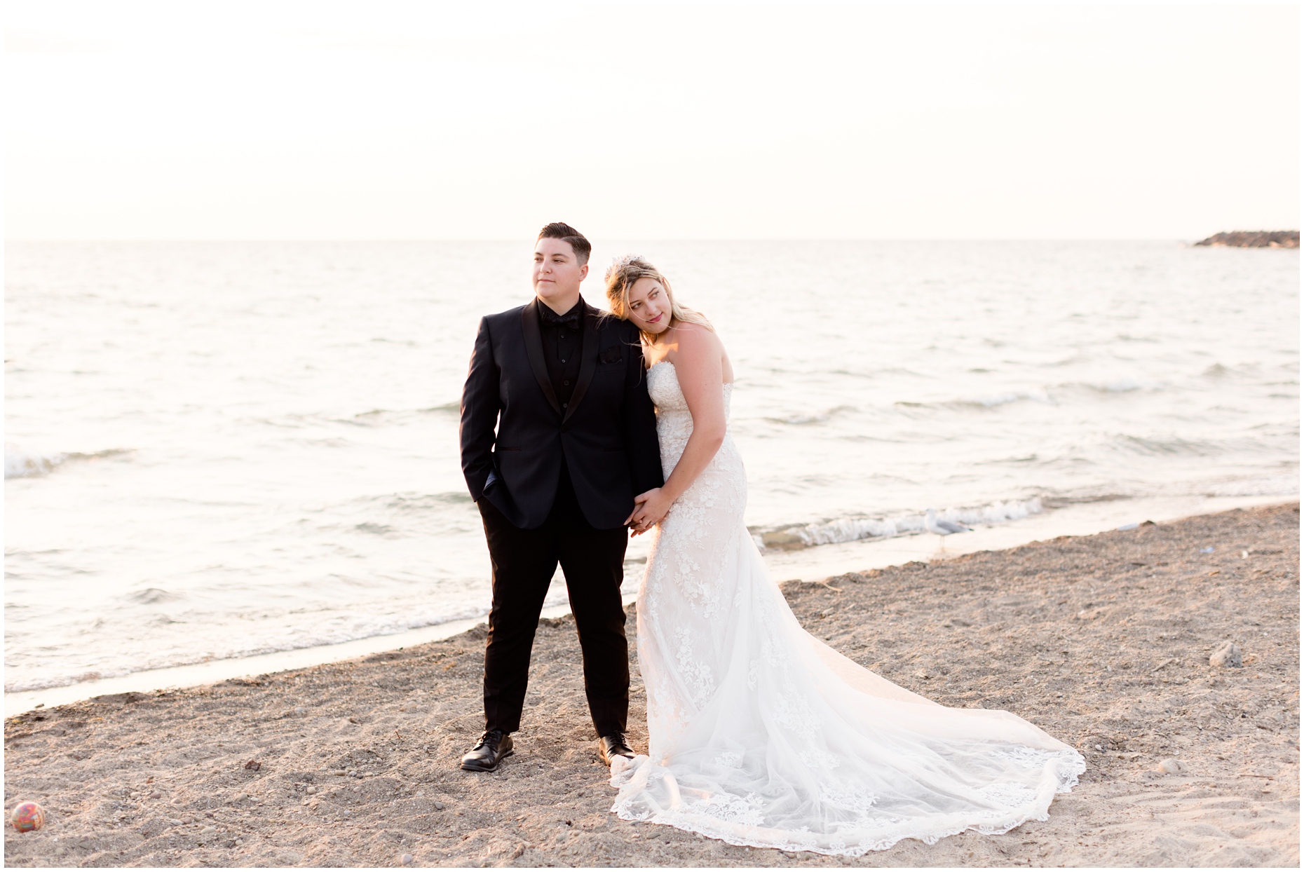 sunset-bay-lake-erie-beach-small-wedding-elopement-trash-the-dress-lgbtq-photographer