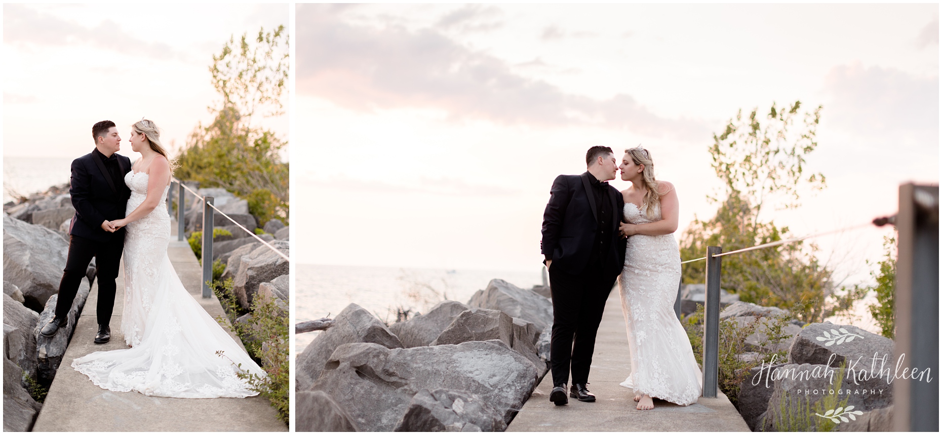 sunset-bay-lake-erie-beach-small-wedding-elopement-trash-the-dress-lgbtq-photographer